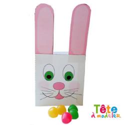 Boî;te de Pâques tête de lapin