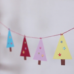 bricolages pour apprendre à réaliser un sapin de Noël en papier