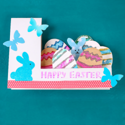 Voici le tuto de notre jolie carte de Pâques 3D qui vous permettra de souhaiter bonne Päques grâce à une carte DIY.