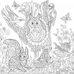 Voici un coloriage d'automne à imprimer gratuitement. Un dessin d'automne à imprimer pour tous les petits amoureux de la nature. Page 10