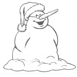 Coloriage Bonhomme de neige