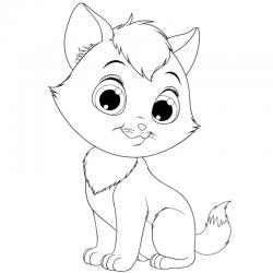 Coloriage D Un Tout Petit Chat Coloriage Chat Tete A Modeler