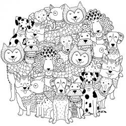 Voici un coloriage loup à imprimer gratuitement. Un dessin de loup à imprimer pour tous les petits amoureux des animaux. Page 1