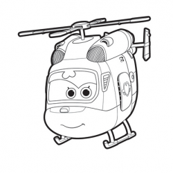 Un dessin à imprimer à télécharger gratuitement de Dizzy de Super Wings copie