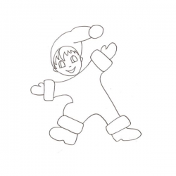 Coloriage de l'enfant lutin dessin 7. Un coloriage de Noël à imprimer