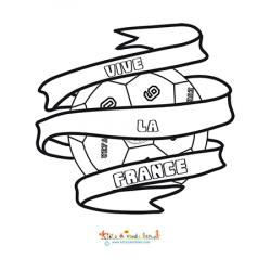 Coloriage de soutien des Bleus Euro 2016