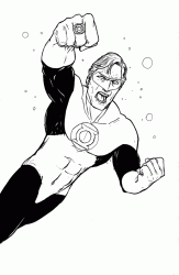 coloriage du super héro green lantern