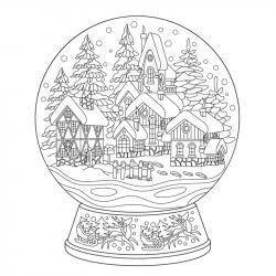 Voici un coloriage d'hiver à imprimer gratuitement. Un dessin d'hiver à imprimer pour tous les petits amoureux de la nature. Page 03
