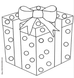 Coloriages de cadeaux, des dessins de cadeaux à imprimer