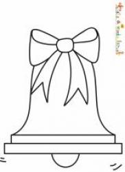 Coloriages des cloches de Noël