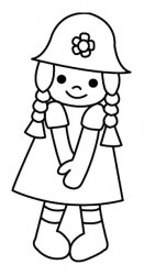 Des motifs avec des poupées pour décorer vos créations