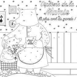 Coloriage D Un Diplome Pour Grand Mere Dessin 3 Tete A Modeler