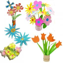 Fleurs en papier pour la fête des mères