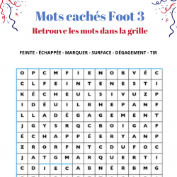 Foot : mots cachés grille 3