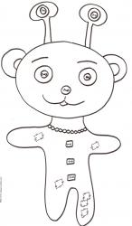 Coloriage d'un animal patchwork bizare