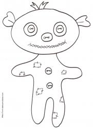 Coloriage d'un animal patchwork 2