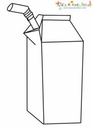 Coloriage d'une brique de boisson