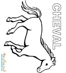 Cheval à colorier