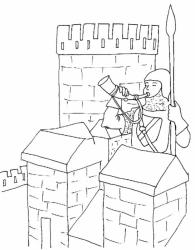 Chevalier sonnant le cors