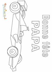 Bonne fête papa voiture