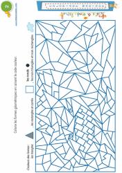 Coloriage magique 2 : triangles, rectangles, ronds