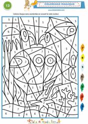 Coloriage codé simple