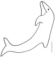 Coloriage d'un dauphin pour les enfants, à télécharger gratuitement et à imprimer. Un coloriage sur le thème de la mer pour occuper les enfants. Ce coloriage pourra être utilisé pour illustrer des dessins ou à coller dans un cahier de coloriages.