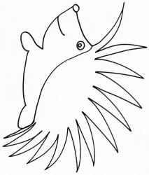 coloriage d'un herisson