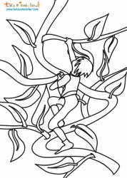 Coloriage de Jack sur le haricot magique