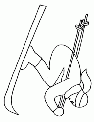 Coloriages skieurs 5