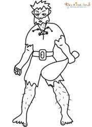 Coloriage du géant à imprimer