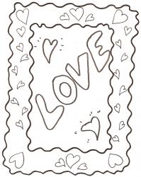 Cadre rectangluaire love