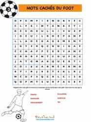 Foot : mots cachés grille 3