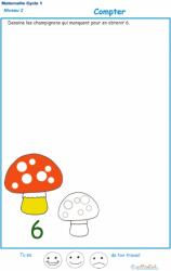 Imprimer l'exercice 1 : Ajouter les champignons qui manquent
