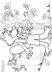 Coloriage du loup du petit chaperon rouge
