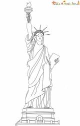 Coloriage Statue de la Liberté