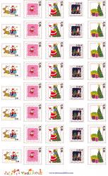 Timbres de Noël a imprimer pour votre enfant