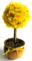 Arbre aux roses en papier de soie