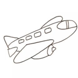 Coloriage d'un avion
