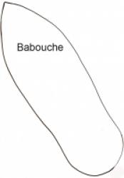 Imprimer le modèle de babouche adulte