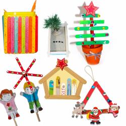 Bâtons de bois et bâtons de glace