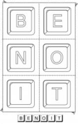 jouer avec les lettres du prénom Benoit