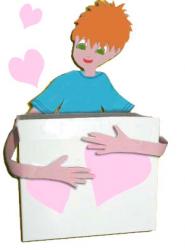 Boîte bisous boîte d'amour