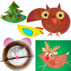 Bricolages enfant avec des assiettes