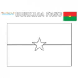 Coloriage drapeau burkina faso