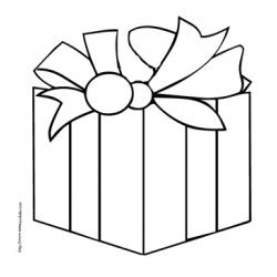 Coloriage de cadeaux de Noël