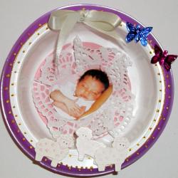 Faire un cadre pour bébé avec l'emballage blédichef