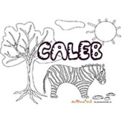 Caleb, coloriages Caleb