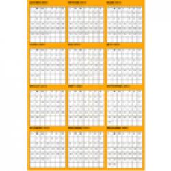 Calendrier mural jaune 2013