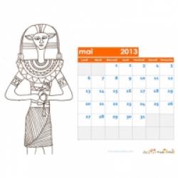 calendrier à colorier